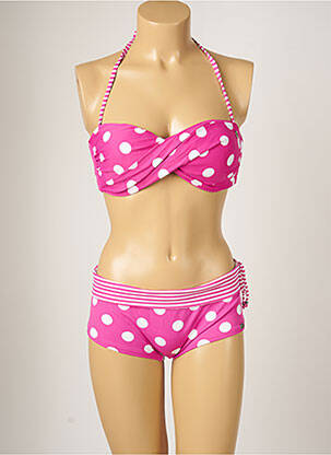Costum de baie din două piese elasticitate top sutien modelat roz BANANA MOON femeie