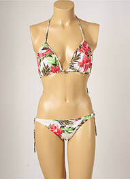 Costum de baie din două piese elasticitate top sutien modelat verde BANANA MOON femme