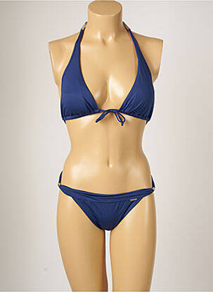 Costum de baie din două piese elasticitate top sutien modelat albastru BANANA MOON femeie