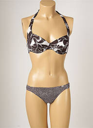 Costum de baie din două piese elasticitate maro BANANA MOON femeie