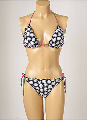 Costum de baie din două piese elasticitate top sutien modelat albastru BANANA MOON femeie
