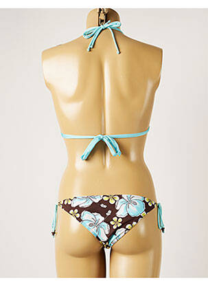 Costum de baie din două piese elasticitate top triunghiuri maro BANANA MOON femeie