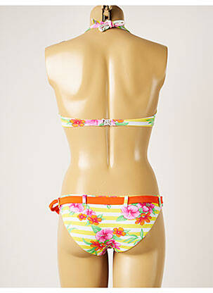 Costum de baie din două piese elasticitate sutien cupe întregi cu decolteu înalt portocalie BANANA MOON femeie