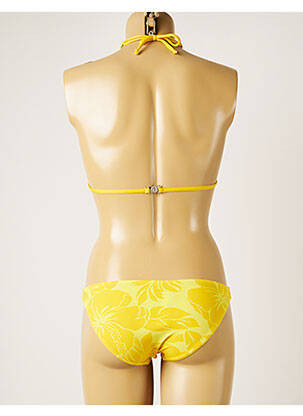 Costum de baie din două piese elasticitate top triunghiuri galben BANANA MOON femeie