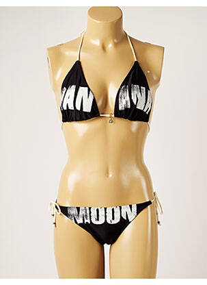 Costum de baie din două piese elasticitate sutien cu susținere înaltă și burete detașabil negru BANANA MOON femeie