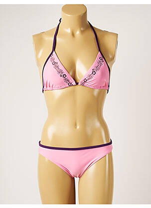 Costum de baie din două piese elasticitate top triunghiuri violet BANANA MOON femeie