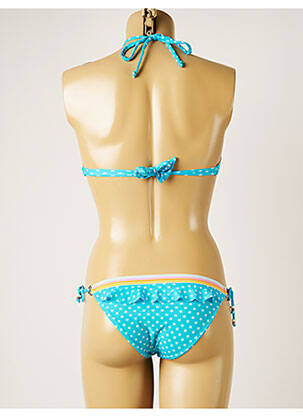 Costum de baie din două piese elasticitate top bentiță albastru BANANA MOON femeie
