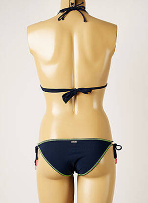 Costum de baie din două piese elasticitate sutien cu susținere înaltă și burete detașabil albastru BANANA MOON femeie