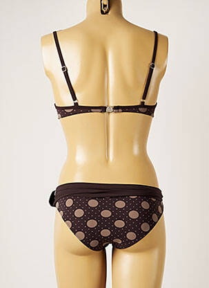 Costum de baie din două piese elasticitate top sutien modelat maro BANANA MOON femeie