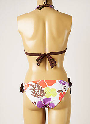 Costum de baie din două piese elasticitate top triunghiuri alb BANANA MOON femeie