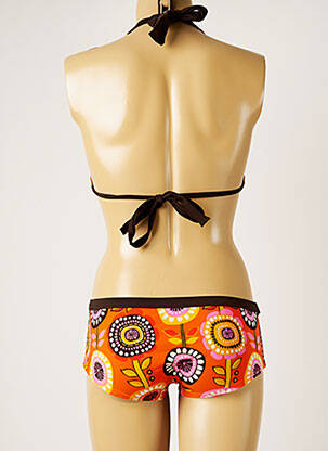 Costum de baie din două piese elasticitate top triunghiuri portocaliu BANANA MOON femeie