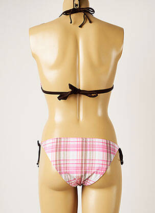 Costum de baie din două piese elasticitate top triunghiuri roz BANANA MOON femeie