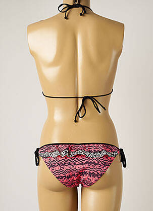 Costum de baie din două piese elasticitate top triunghiuri roz BANANA MOON femeie
