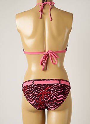 Costum de baie din două piese elasticitate top triunghiuri roz BANANA MOON femeie
