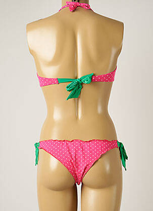 Costum de baie din două piese elasticitate top bentiță roz BANANA MOON femeie