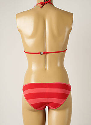 Costum de baie din două piese elasticitate top triunghiuri roșu BANANA MOON femeie