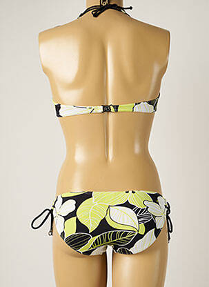 Costum de baie din două piese elasticitate sutien cupe întregi cu decolteu înalt verde BANANA MOON femeie