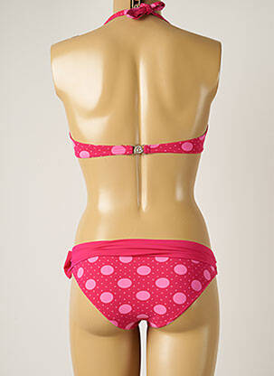 Costum de baie din două piese elasticitate sutien cupe întregi cu decolteu înalt roz BANANA MOON femeie