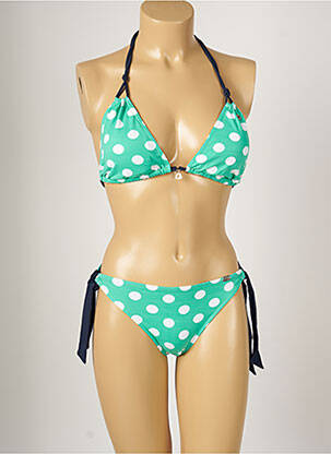 Costum de baie din două piese elasticitate top sutien modelat verde BANANA MOON femeie