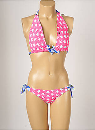 Costum de baie din două piese elasticitate top sutien modelat roz BANANA MOON femeie