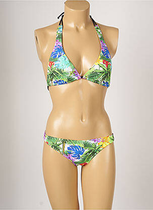 Costum de baie din două piese elasticitate verde BANANA MOON femeie