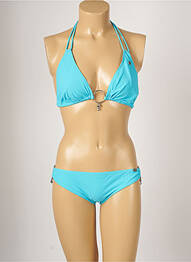 Costum de baie din două piese elasticitate top triunghiuri albastru BANANA MOON femeie