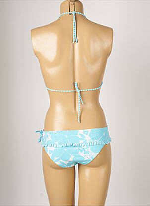 Costum de baie din două piese elasticitate top sutien modelat albastru BANANA MOON femeie