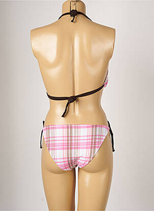 Costum de baie din două piese elasticitate top triunghiuri roz BANANA MOON femeie