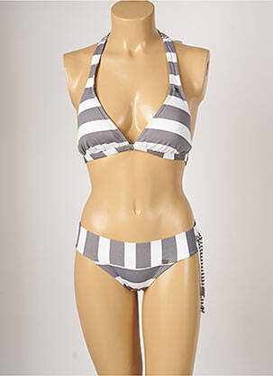 Costum de baie din două piese elasticitate top sutien modelat gri BANANA MOON femeie