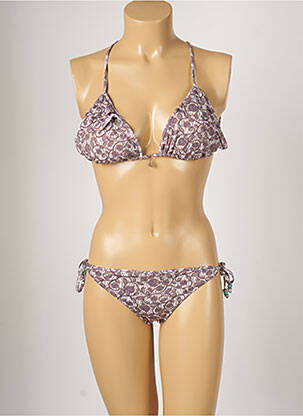 Costum de baie din două piese elasticitate top sutien modelat violet BANANA MOON femeie