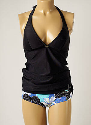 Tankini imprimeu floral negru BANANA MOON femeie