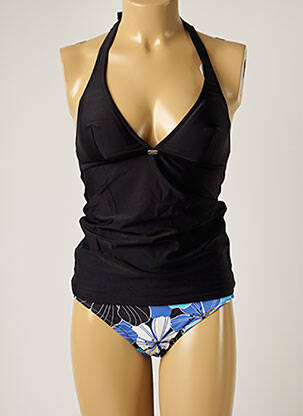Tankini imprimeu floral negru BANANA MOON femeie