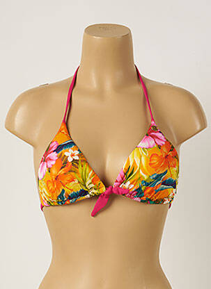 Sutien de costum de baie închidere cu legături de legat top sutien modelat portocalie BANANA MOON femeie