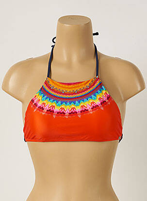Sutien de costum de baie elasticitate sutien cupe întregi cu decolteu înalt portocalie BANANA MOON femeie