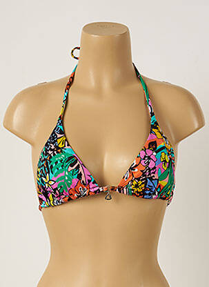 Sutien de costum de baie elasticitate top triunghiuri verde BANANA MOON femeie