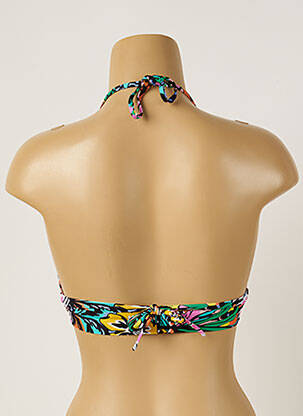 Sutien de costum de baie elasticitate top triunghiuri verde BANANA MOON femeie