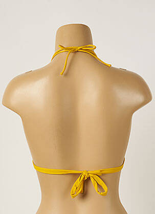 Sutien de costum de baie elasticitate top triunghiuri galben BANANA MOON femeie