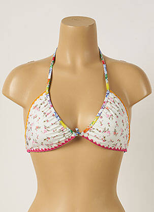 Sutien de costum de baie elasticitate top triunghiuri bej BANANA MOON femeie
