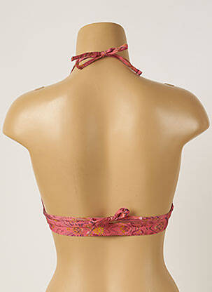 Sutien de costum de baie elasticitate top triunghiuri roz BANANA MOON femeie