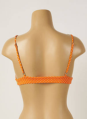 Sutien de costum de baie elasticitate top triunghiuri portocalie BANANA MOON femeie