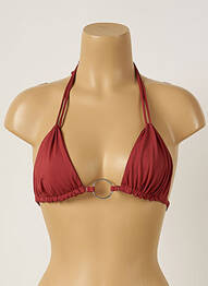 Sutien de costum de baie elasticitate top triunghiuri maro BANANA MOON femme