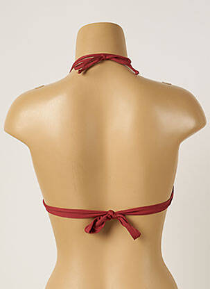 Sutien de costum de baie elasticitate top triunghiuri maro BANANA MOON femeie