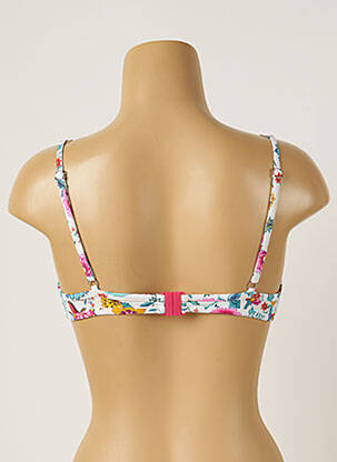 Sutien de costum de baie elasticitate top triunghiuri alb BANANA MOON femeie