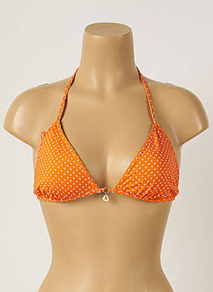Sutien de costum de baie elasticitate top triunghiuri portocalie BANANA MOON femeie