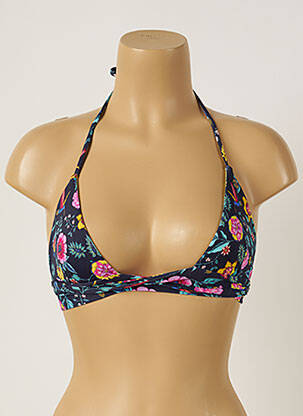 Sutien de costum de baie elasticitate top triunghiuri albastru BANANA MOON femeie