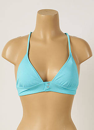 Sutien de costum de baie elasticitate top triunghiuri albastru BANANA MOON femeie