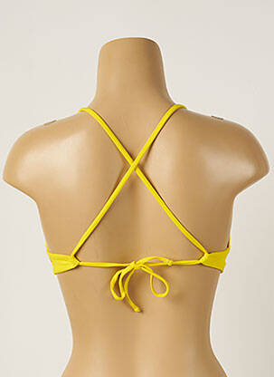 Sutien de costum de baie elasticitate top triunghiuri galben BANANA MOON femeie
