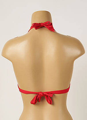 Sutien de costum de baie elasticitate top sutien modelat roșu LIVIA femeie