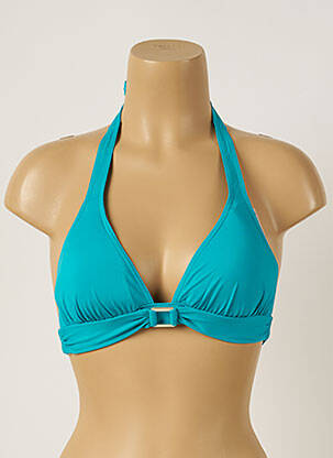 Sutien de costum de baie elasticitate top sutien modelat albastru LIVIA femeie
