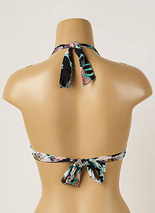 Sutien de costum de baie elasticitate top triunghiuri negru LIVIA femeie